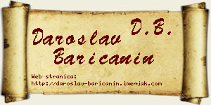 Daroslav Baričanin vizit kartica